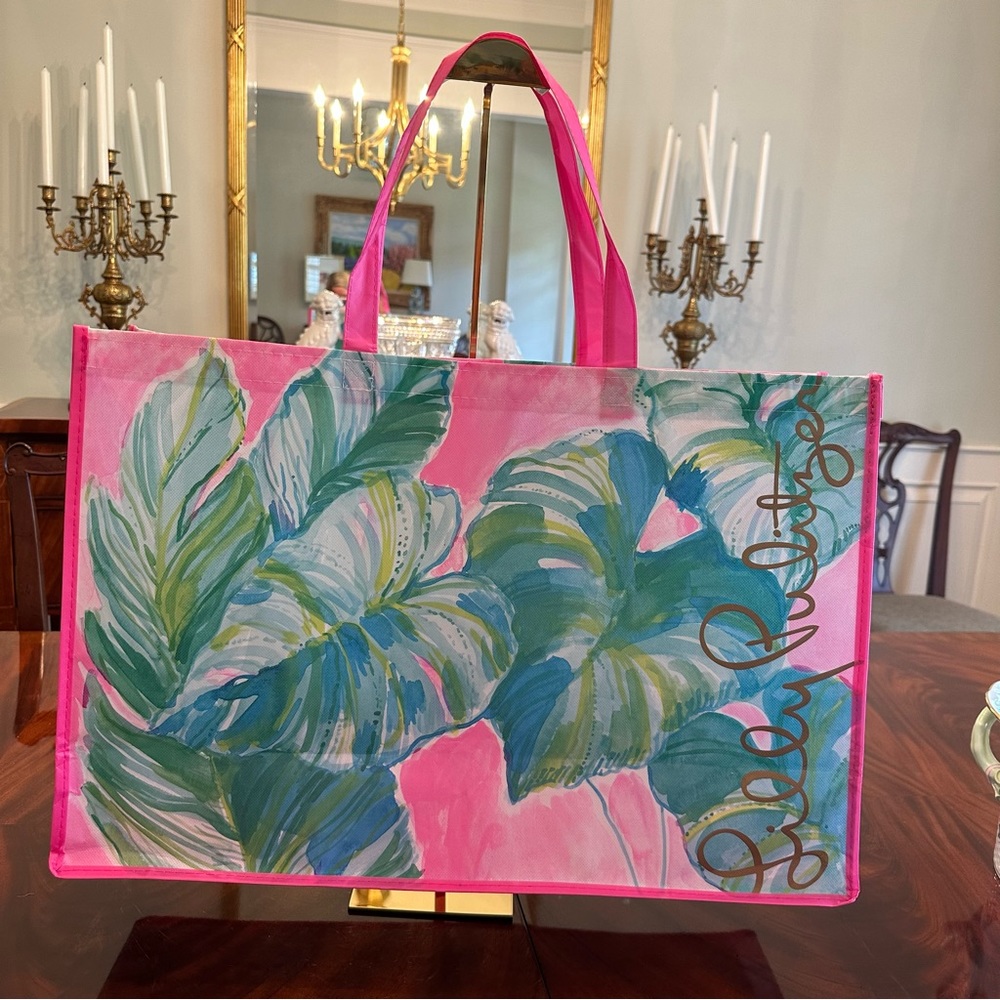 New Lilly Pulitzer Jumbo Reusable Shopper Tote